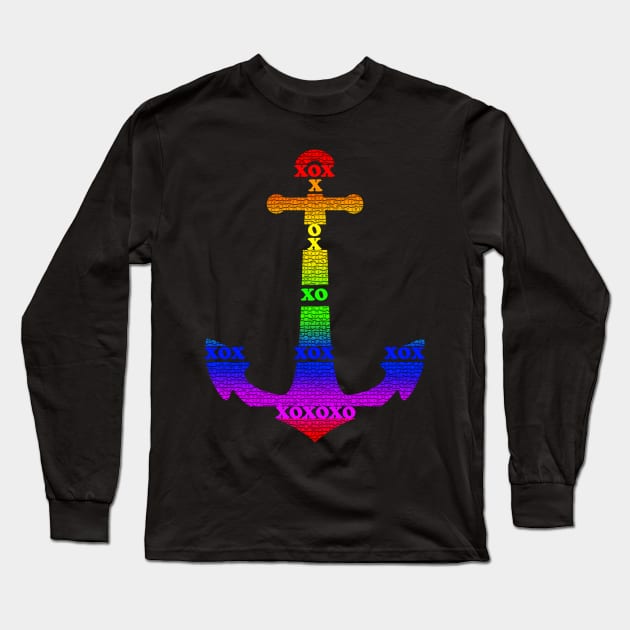 Anchored Love Long Sleeve T-Shirt by Not Meow Designs 